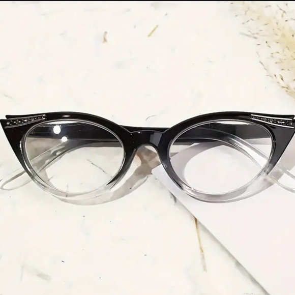 Cat Eye Reading Glasses Retro Presbyopic Glasses Gradient Readers For Women+3.5 - Picture 15 of 17